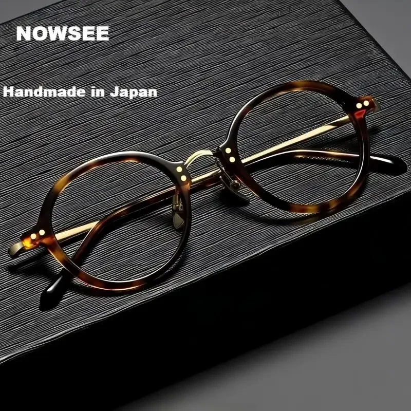 إطار نظارات خفيف الوزن من التيتانيوم النقي من NOWSEE للرجال والنساء، نظارات كلاسيكية عصرية بتصميم كلاسيكي كاجوال مريح #1