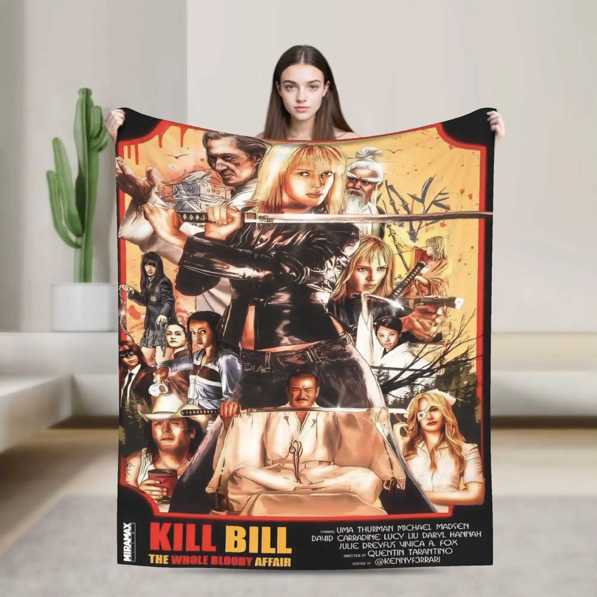 Kill Bill The Whole Bloody Affair Blankets Quality Warm Soft  Bedding Throws Winter Girls Boys Outdoor Funny Bedspread
