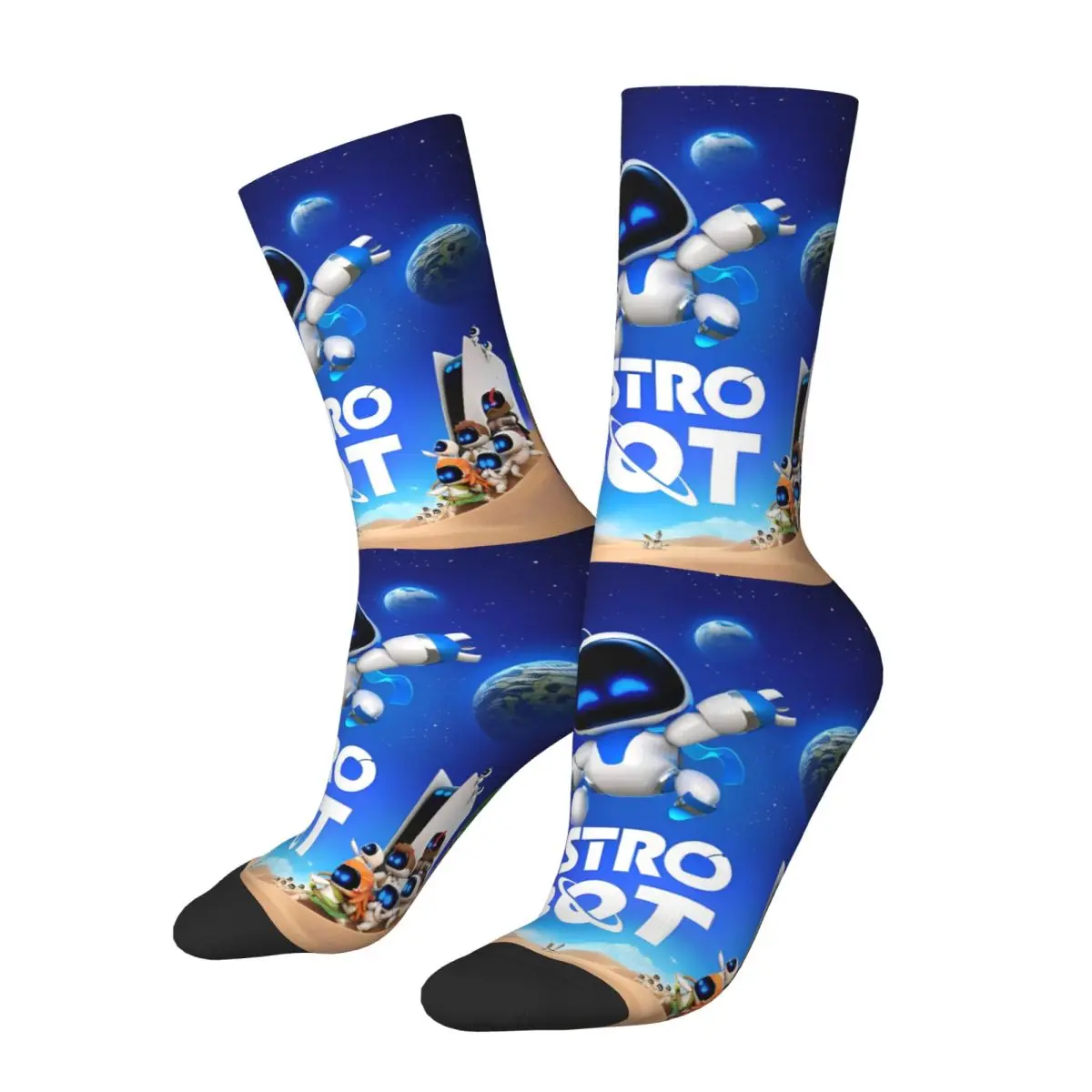 Winter Warm Hip-hop Men's Women's Astrobot Game Cartoon Socks Astros Playroom Breathable Skateboard Socks