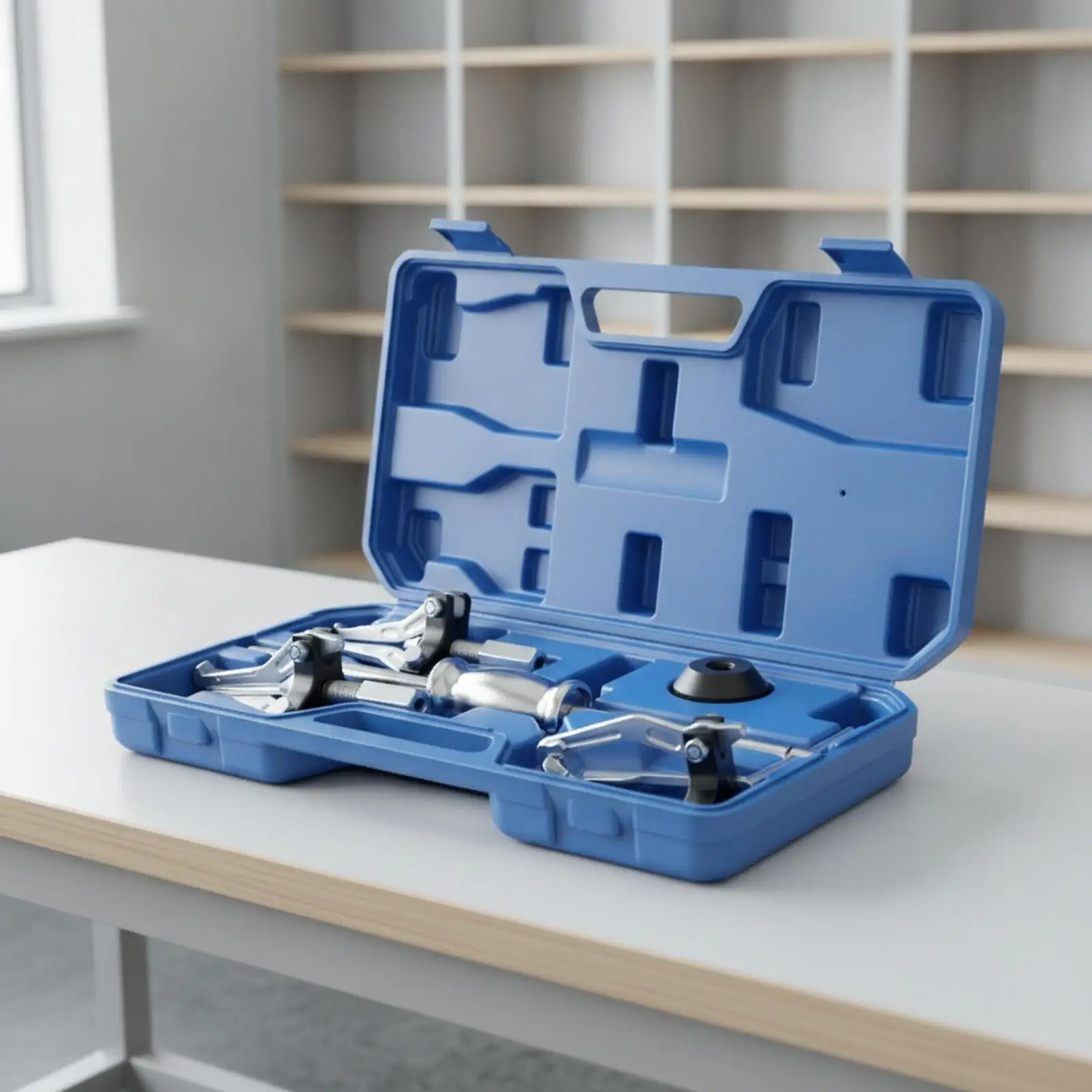 Versatile Inner Outer Bearing Puller Set Heavy Duty Carbon Steel Removal Tool with Interchangeable Grippers for Stubborn