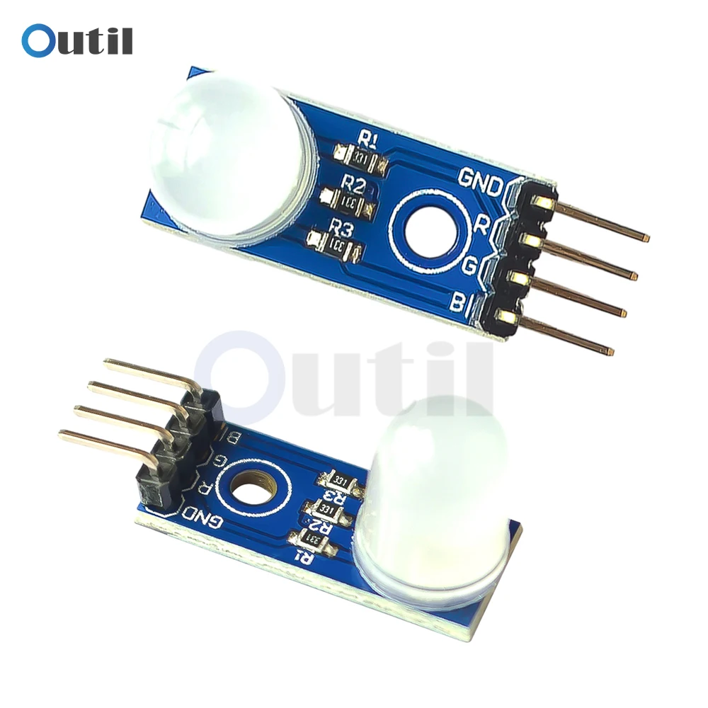 1-10 pièces DC5V 10MM Module LED rvb cathode commune Diode électroluminescente Module LED tricolore