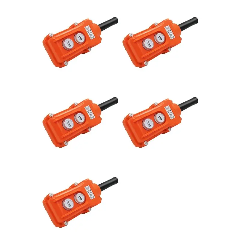BTLIFE-5X Rain Proof Up-Down Switch Control Station Crane Pendant Hoist Push Button Switch Momentary COB61-UP-DOWN