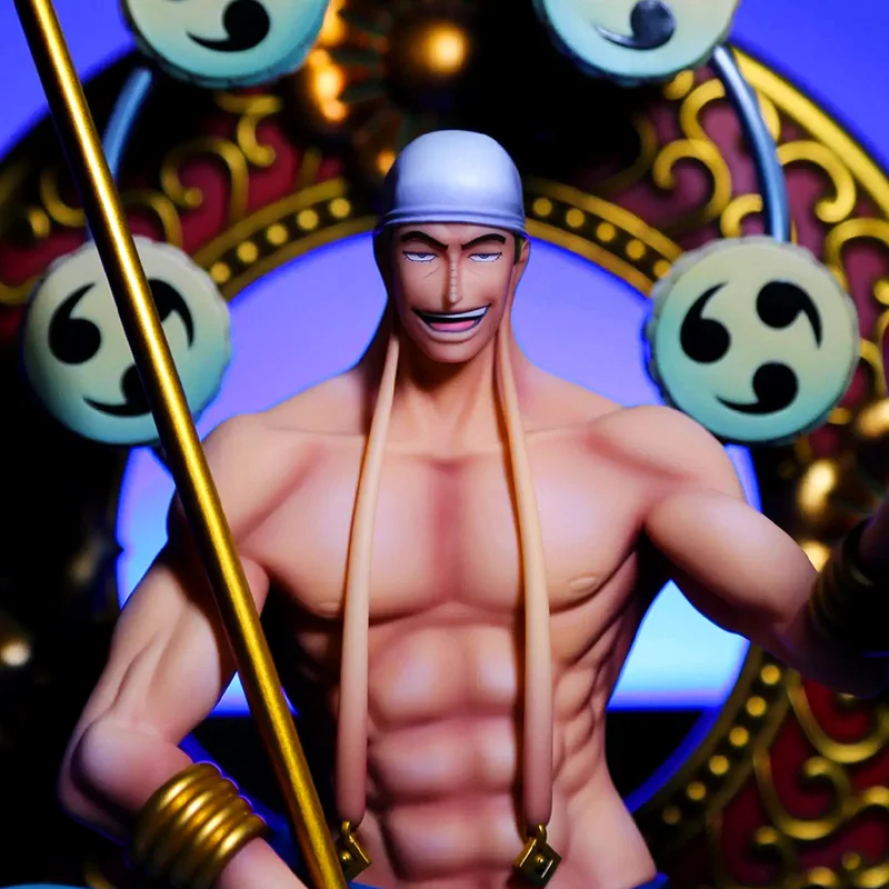 39cm One Piece Gk Enel Pop Max Figurine Model Ornament With Raigō No Mi Anime Peripheral Collectible Birthday Holiday Gift Toy