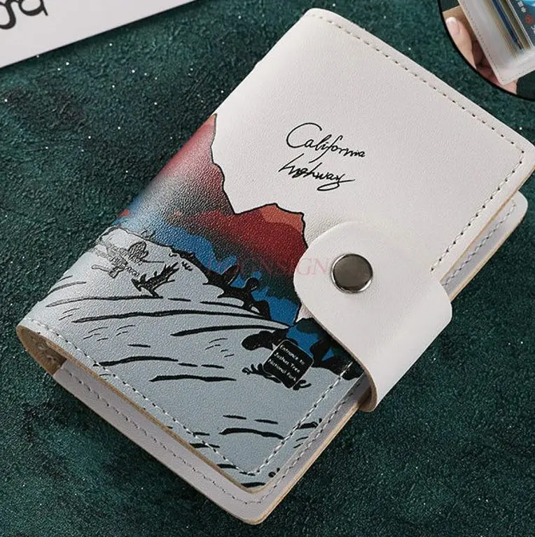 

1 шт., милая сумка для магнитных карт с защитой от несанкционированного доступа и несколькими слотами для карт для мужчин и женщин, ультратонкое хранилище для удостоверений личности