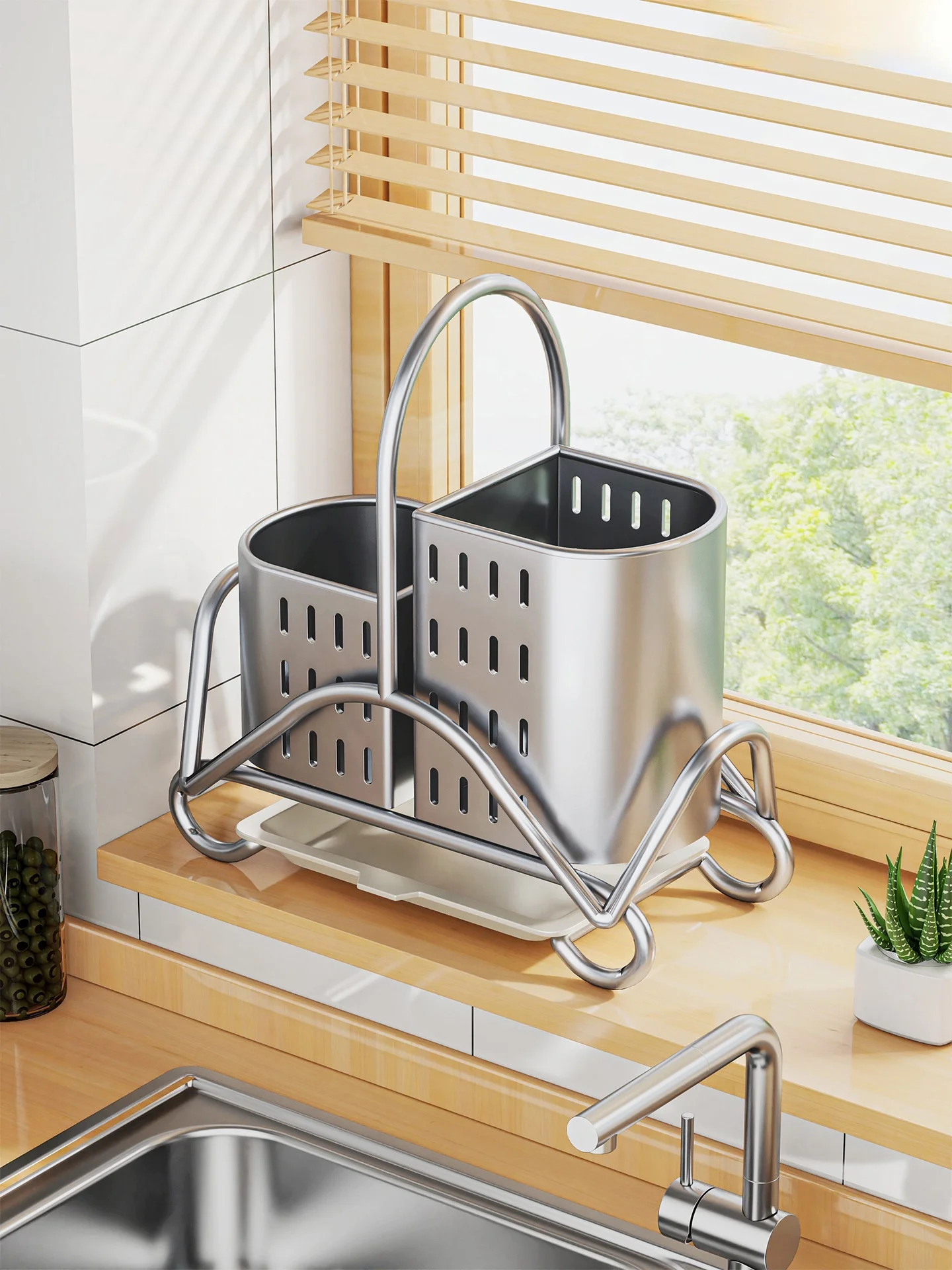 stainl-steel-chopstis-holder-kitchen-drain-sink-side-mold-proof-storage-utensil-chopstis-basket-lin-fly-brand