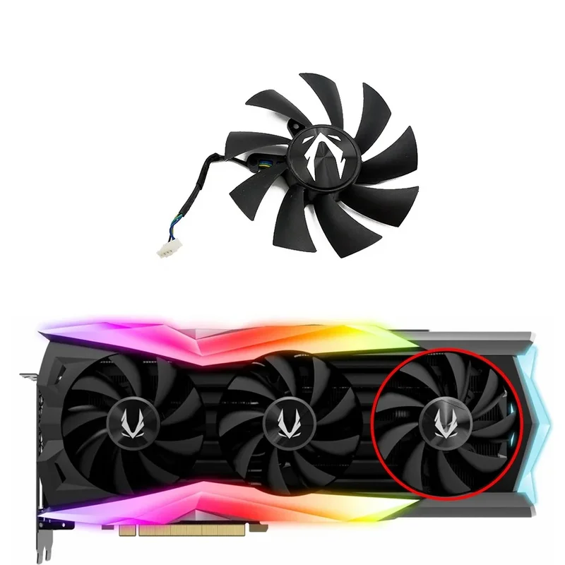 87MM 4Pin GPU Cooling Fan GA92S2U For ZOTAC RTX2070 2080 2080S 2080Ti AMP Extreme Video Card