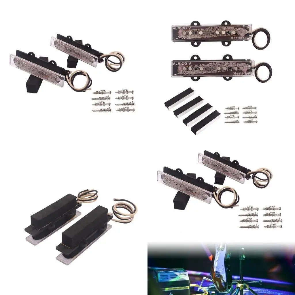 

31BE Звукосниматель для электрогитары с шеей Middle Bridge Jazzes Басовый звукосниматель с крепежным винтом