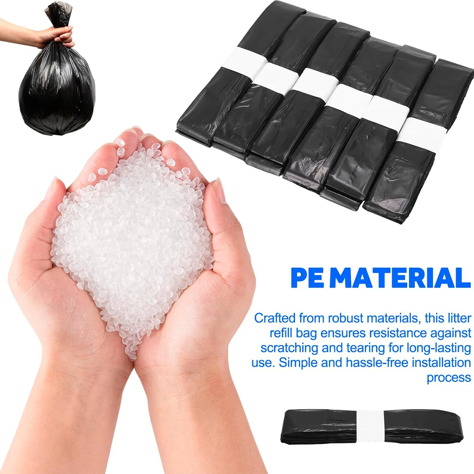 

Набор из 6 кольцевых креплений для самозапечатывающихся умных мусорных баков с автоматической упаковкой и заменой пакетов, совместимых с T1/T1S/T Air