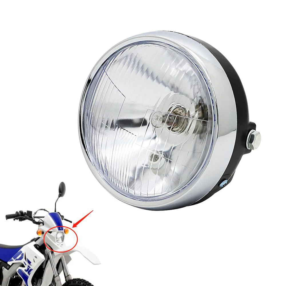 Clear Lens Headlight Lamp For Yamaha DT400 DT250 DT175 DT125 DT100 DT80 GT80 XT500 XT550 12V Light Lamp