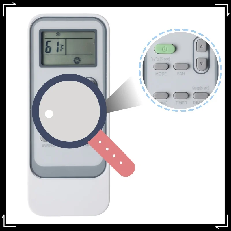 

Applicable to Hisense AC Unit Remote Control Replacement DG11J1-99 Full Function Easy to Use Stable Transmission