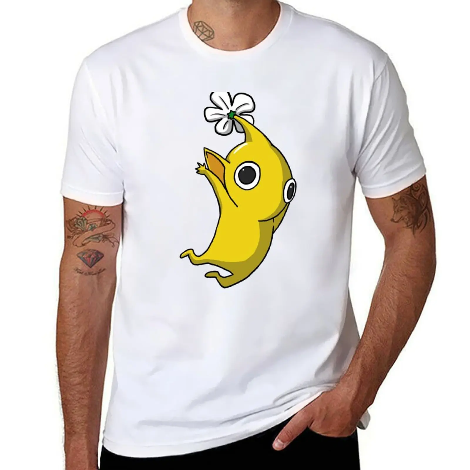 

Yellow Jumping Pikmin T-Shirt man t shirt summer g man t shirts for men T-Shirt