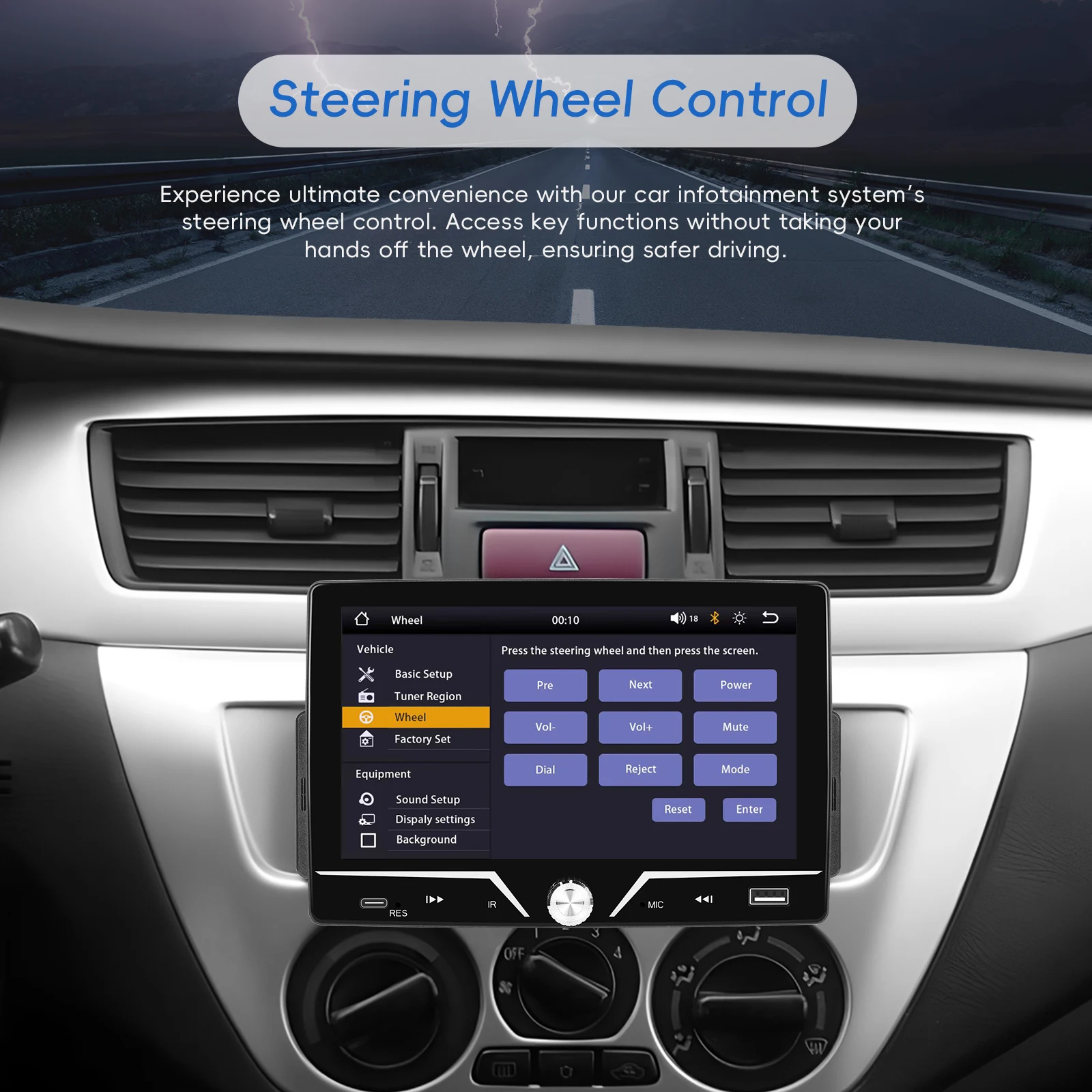 Podofo 7 "1Din CarPlay أندرويد راديو السيارة التلقائي الوسائط المتعددة فيديو MP5 لاعب شاشة تعمل باللمس العالمي Autoradio ستيريو USB شحن #4