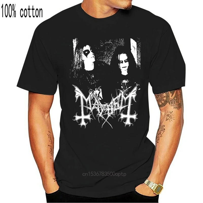 Camiseta de MAYHEM dead morbid, negra, Noruega, metal, euronymous, hellhammer, watain