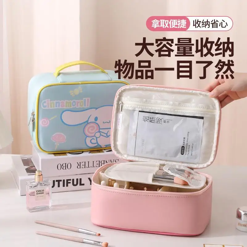 

Cartoon Hello Kittys Kuromi Handbag Travel Toiletries Bag Storage Bag Cosmetic Bag Good-Looking Lovely Fashion Festival Gift