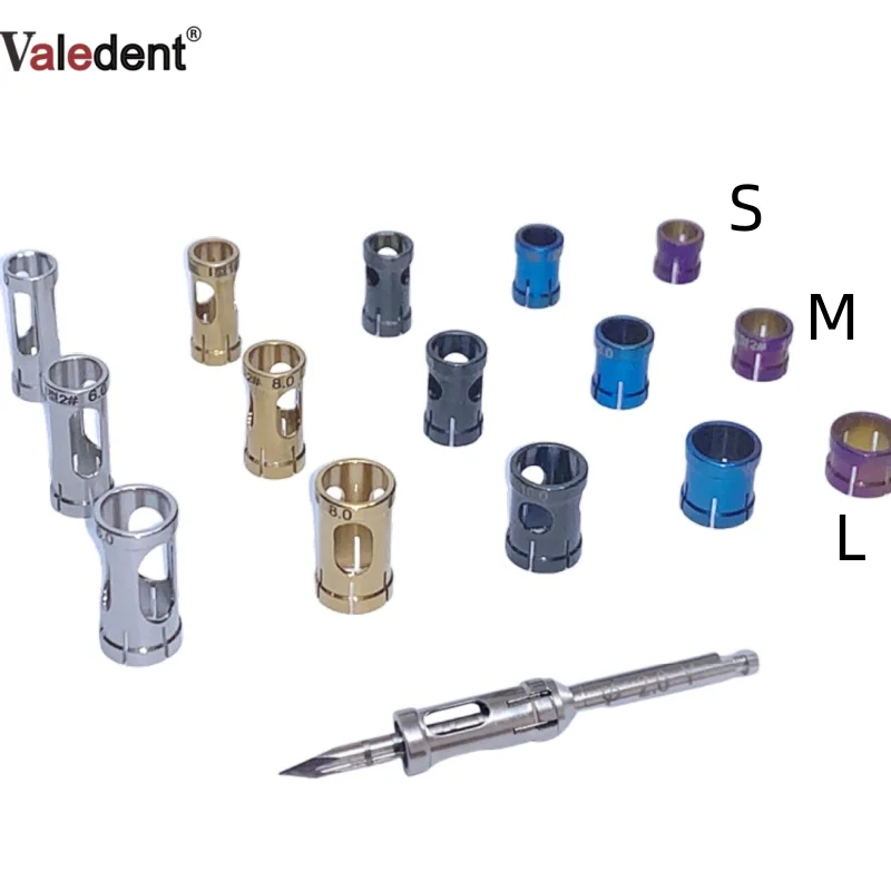 

5Pcs/Set Dental Drills Stopper Sleeve Guided Drill Safety Depth Stop Security Ring Adaptation Lindemann S/M/L Stop Security Ring
