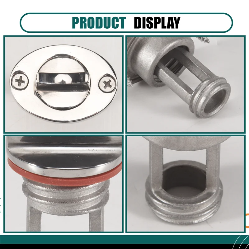 

Сливная пробка для лодки из нержавеющей стали, дренажное отверстие для морской лодки, фурнитура для гирлянды, аксессуары для лодок-AT30