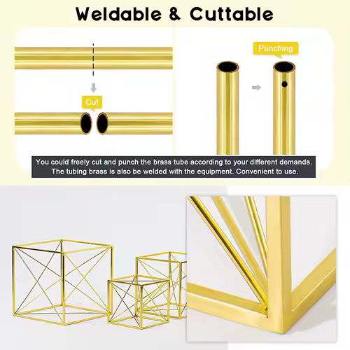 1pcs Brass Tube DIY Length 200mm 300mm 500mm Brass Round Tube Tube Round Diameter 25/22/20/18/16/14/12/10/8/6/5/4/3/2mm - Image 5
