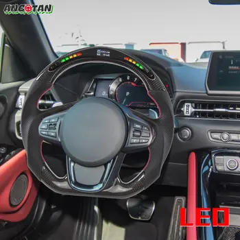 適用於Toyota GR Supra 2020-2024 MKV A90 Supra 的 LED 碳纖維方向盤,無加熱功能,無換檔撥片孔 10 最佳銷售 超碳纖維 - №6