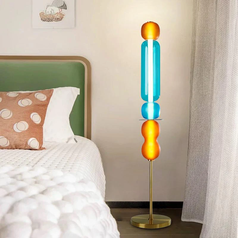 Modern LED Floor Lamp for Living Room Bedroom for Dimmable Standing Lamp with Remote Control 3 Color Temperatures