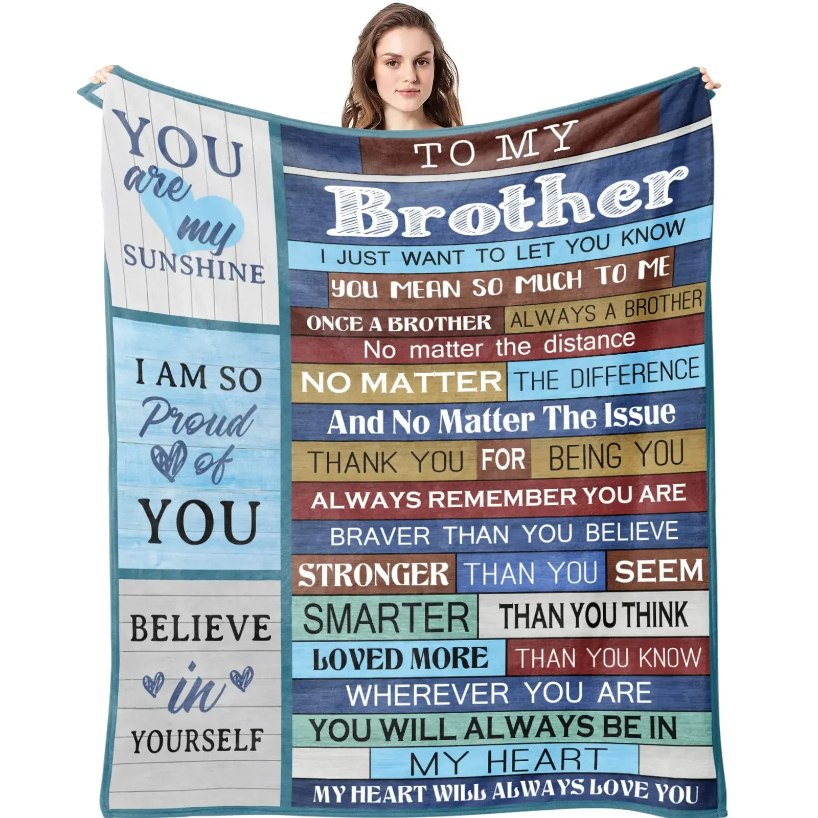 Gifts for Brother Blanket-Brother Gifts From Sister-Gifts for A Brother-Gifts for Brother Birthday＆Graduation Soft Throw Blanket