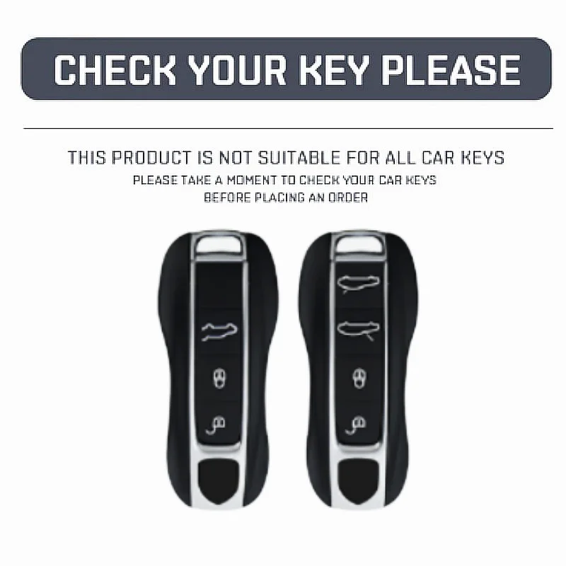 Custodia per chiavi in metallo per auto custodia per chiavi custodia protettiva per Porsche Macan 911 Panamera Cayenne Boxster Cayman Carrera Taycan