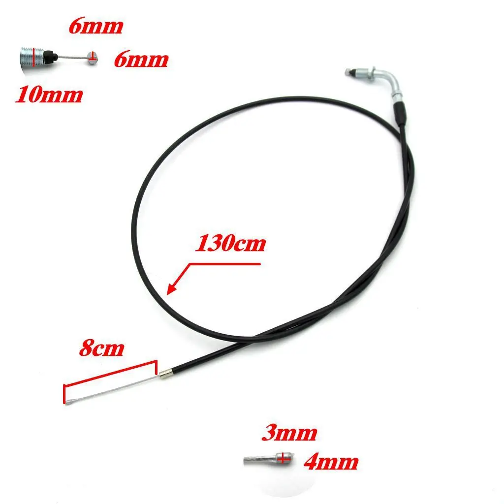 Two stroke Motorized scooter accessories 130CM elbow accelerator cable