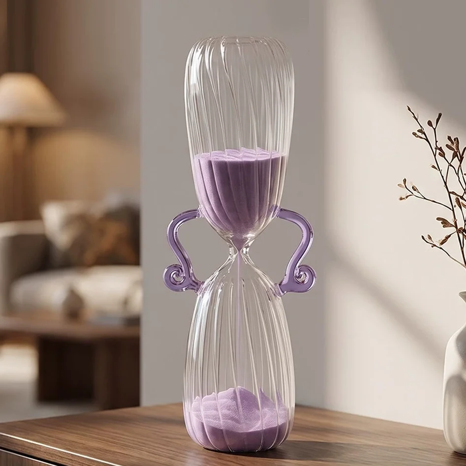 Nordic Glass Droplet Hourglass Timer Creative Home Decor 5/15/30/60 Minute Options Valentine's Day Gift