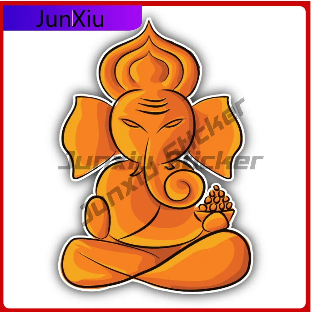

Lord Ganesha Hinduism Anime Premium Scratch Resistant Aesthetic Laptop Decal Decoration Waterproof Vinyl Car Window Bumper