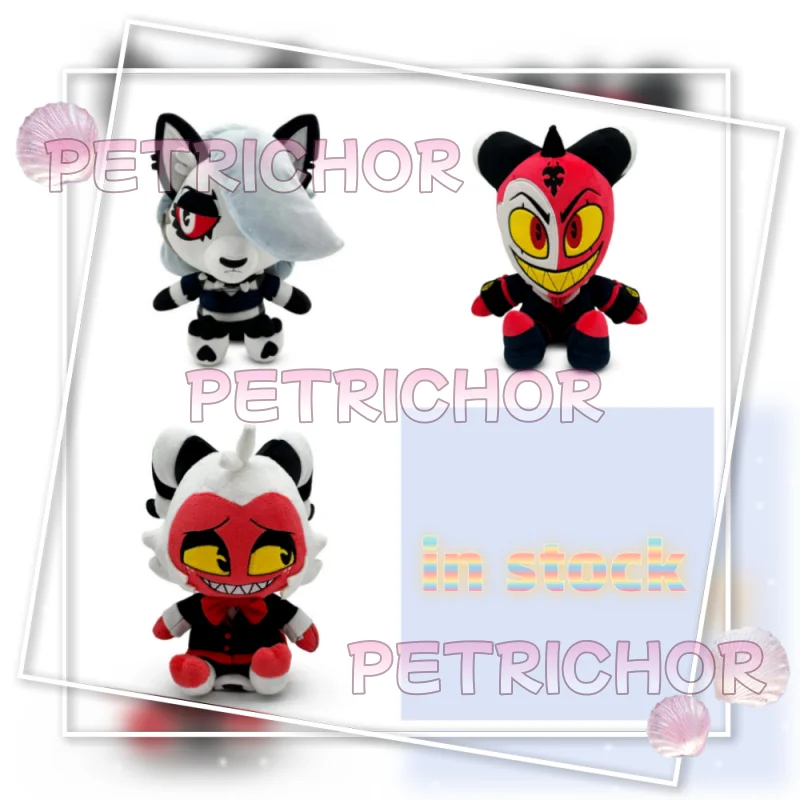 Hazbin hotel helluva chefe brinquedo de pelúcia anime loona blitzo stickie stoles millie moxxie dos desenhos animados peluche boneca macio brinquedo de pelúcia