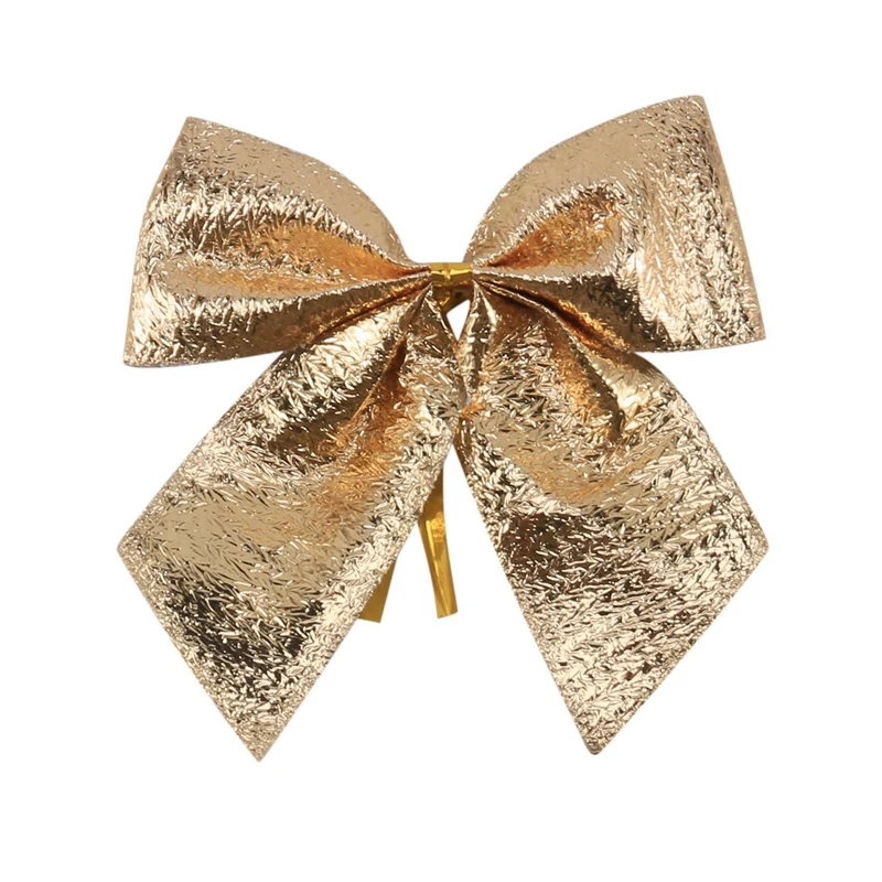 72Pcs Decoration Ornament Hanging Bowknot Bow Butterfly Decore Tree Cute Christmas Tree (72Pcs,Gold)