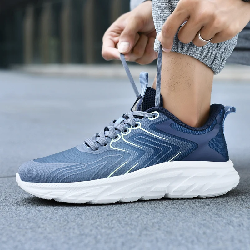 

Спортивная и повседневная обувь, мужская обувь, кроссовки для марафона с увеличенной воздушной подушкой, из тканого материала, всесезонные, резиновые, износостойкие, с защитой от...