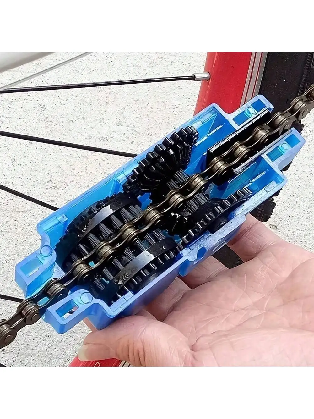 Bicycle Chain Cleaner Cycling Cleaning Kit Bike Wash Tool Set Bike Protection Oil Portable Outdoor Mountain Bicycle Repair Tools
