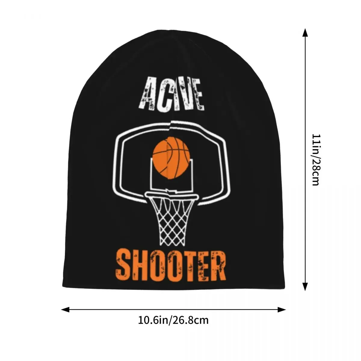 Funny Active Shooter Basketball Skullies Skullies Caps Man Stylish Warm Thermal Elastic Bonnet Knitted Hat