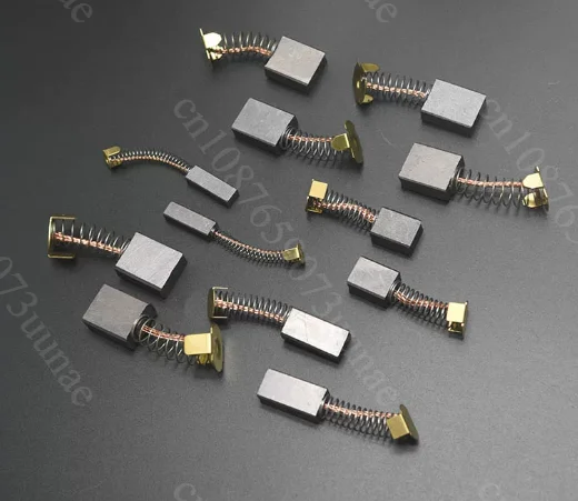 10Pcs Wear‑Resistant Copper Carbon Brushes 7×9×16mm 24V DC Motor Replacement Parts for Mobility Scooter Power Tools Maintenance