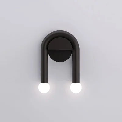 

Nordic Minimalist Black Wall Lamp Living Room Bedroom Bedside Study Hotel Aisle Designer Wall Lamp Bedroom Decoration