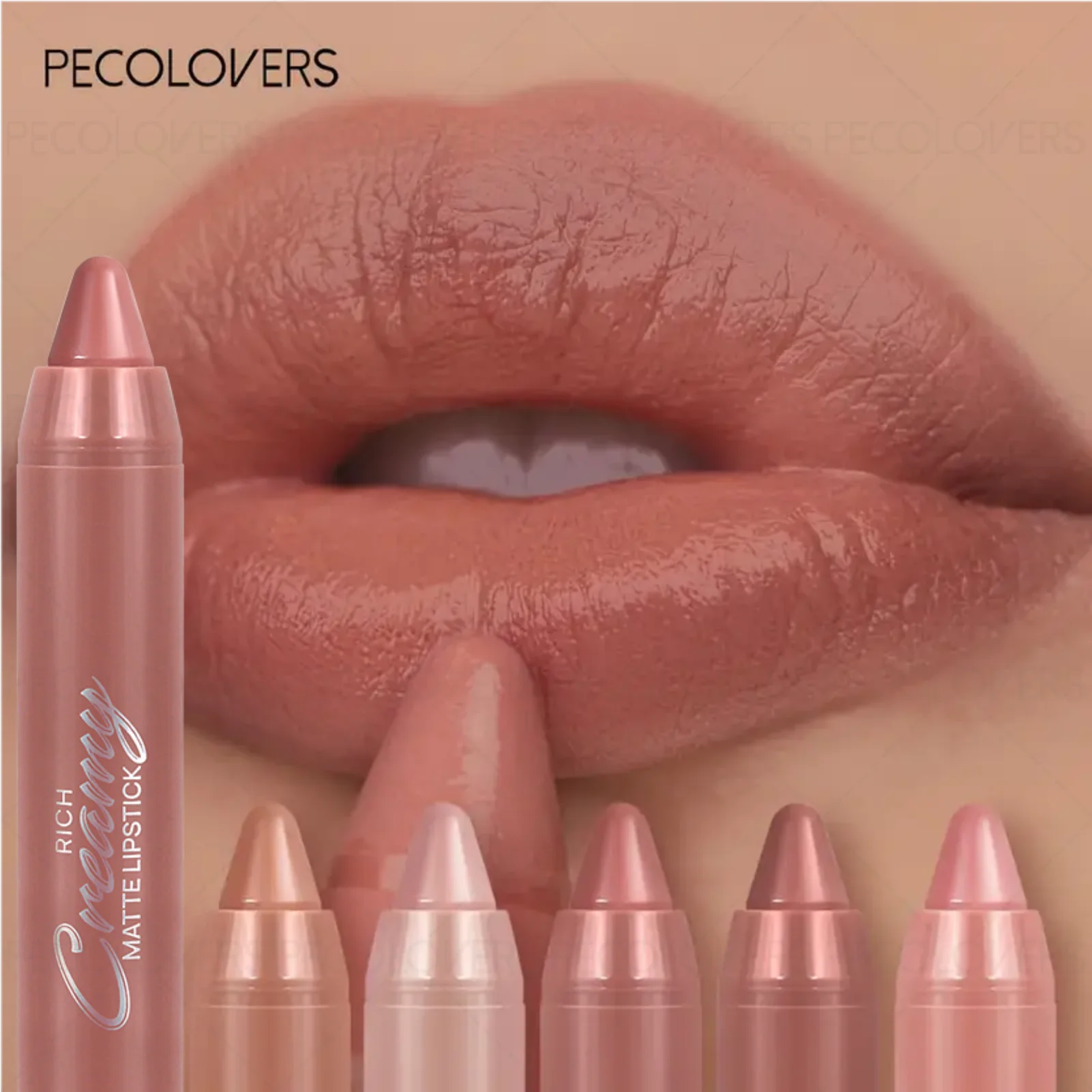 ปากกาเขียนขอบปาก 1 ชิ้น - ดินสอเขียนขอบปากเนื้อแมทแบบนุ่ม สูตรให้ความชุ่มชื้น แต่งหน้าทุกวัน เหมาะกับทุกสภาพผิว