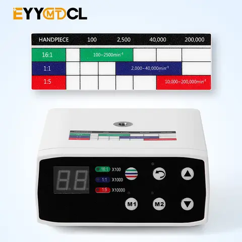 EYY डेंटल ब्रशलेस इलेक्ट्रिक मोटर LED माइक्रोमोटर 1:5/1:1 फाइबर ऑप्टिक कॉन्ट्रा एंगल लो स्पीड हैंडपीस डेंटिस्ट लैब उपकरण 10 best sales दंत मोटर - №6
