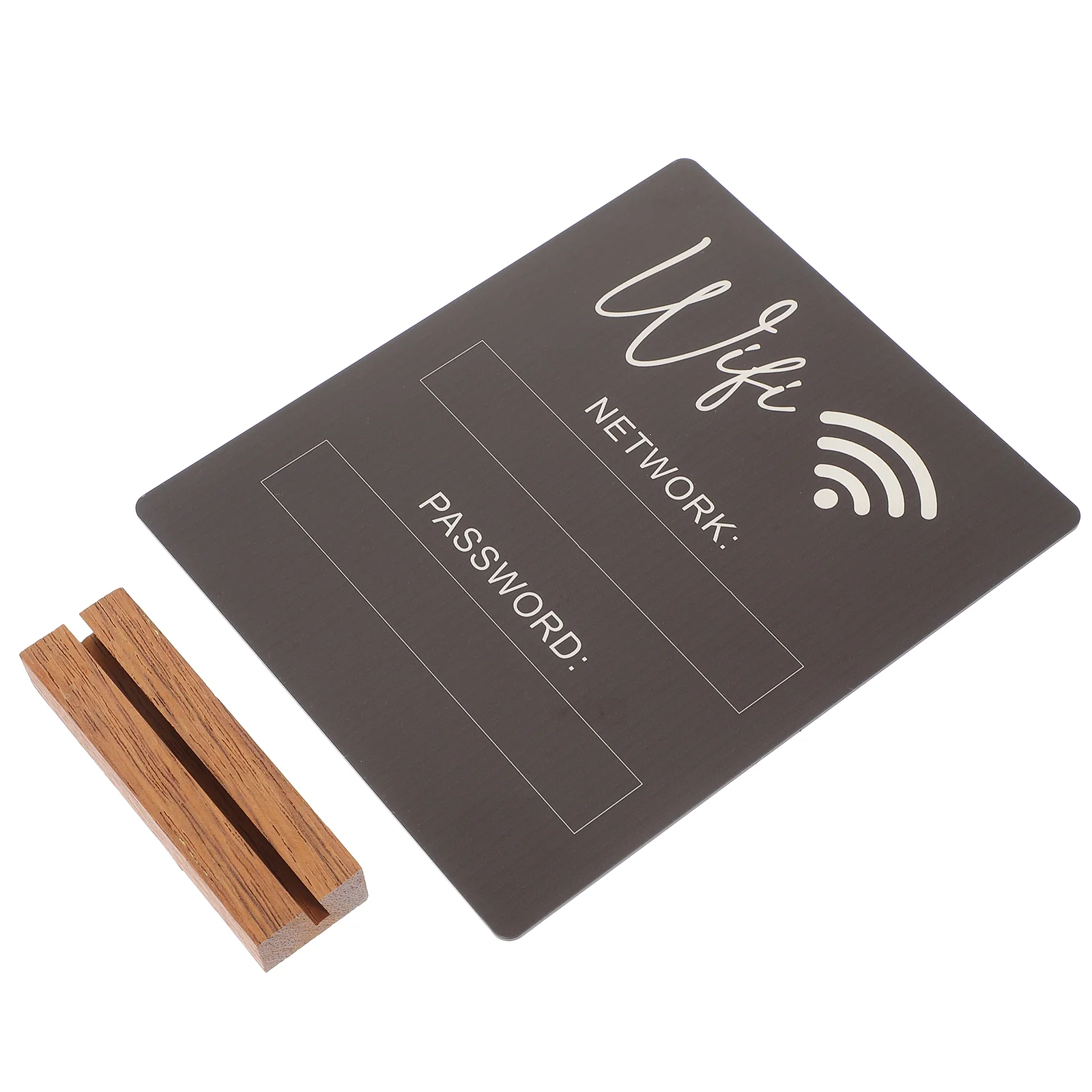 Wifi Password Sign Account Hotel Rete wireless Tavolo da pranzo Promemoria Supporto Acrilico per la casa