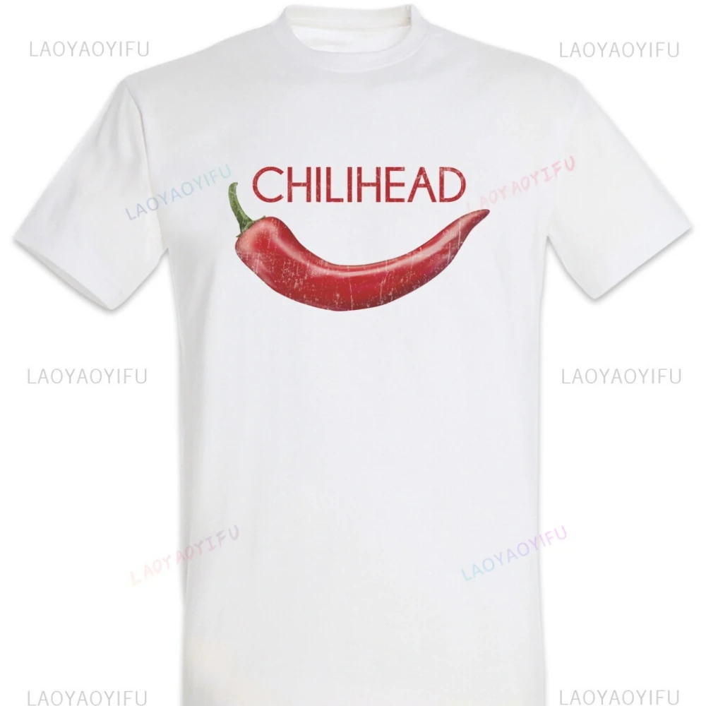 Camiseta con estampado de Chilihead Chili Peperoncino, camisetas divertidas Hottie Hotty, camisetas bonitas y dulces, camiseta de algodón para hombres y mujeres