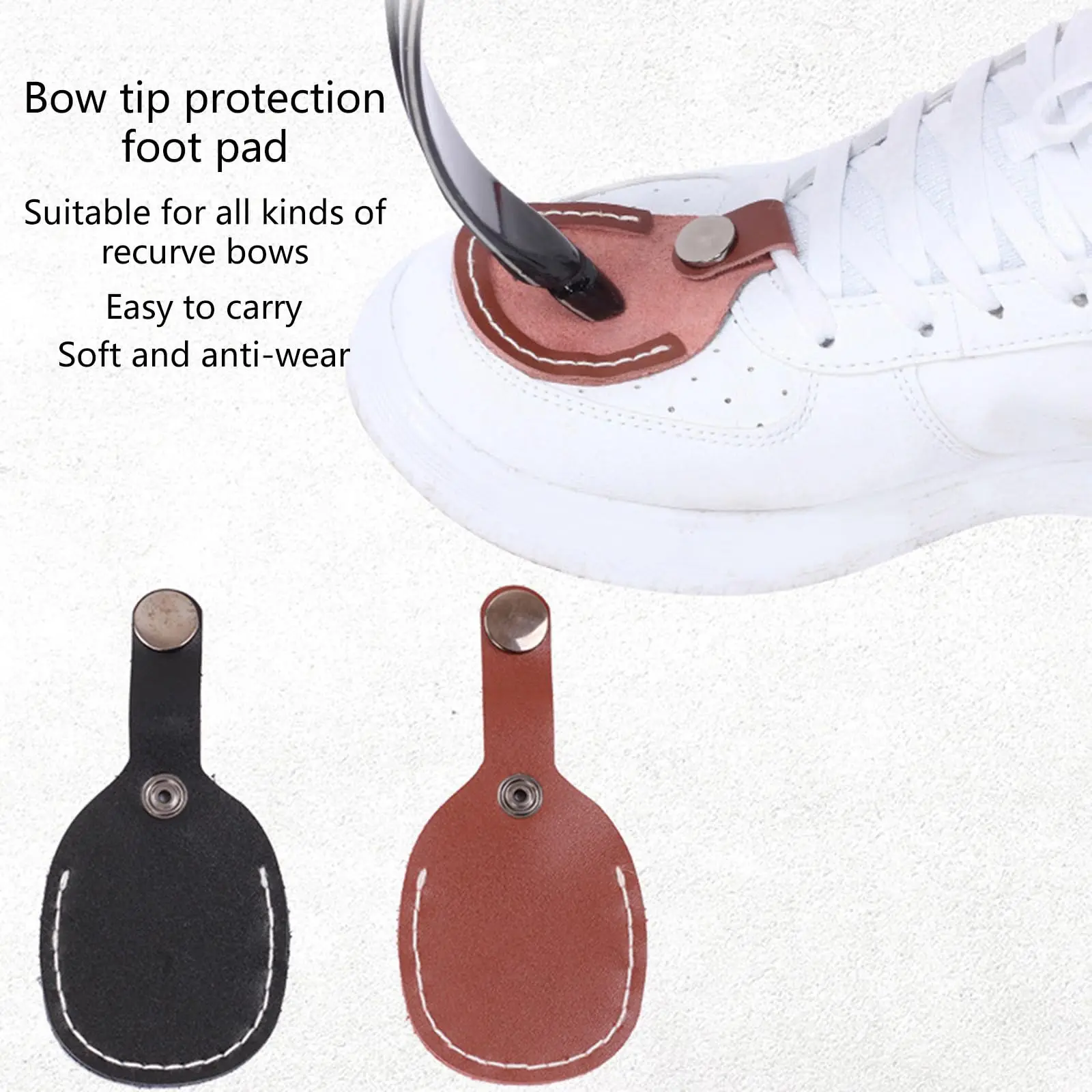 

FANDAO Recurve Bow Limb Tip Protections Archerys Break Pad On The Shoes Foot for Longbow Recurve Bow Archerys Limbs Protector