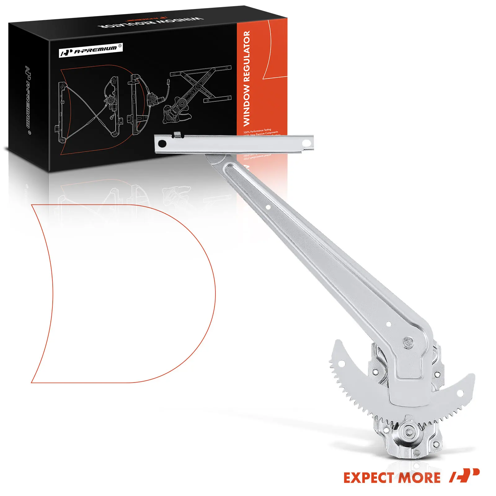 A-Premium Front Passenger Side Manual Window Regulator for Toyota 4Runner 1984-1989 Pickup 1984-1988