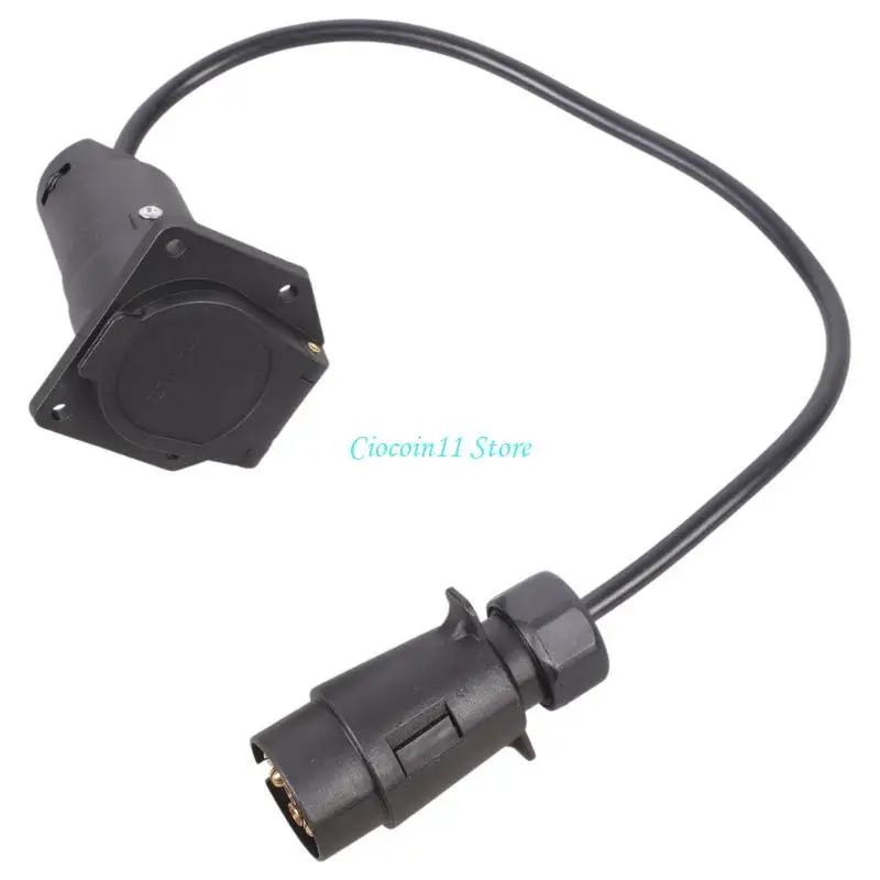 Y1UB Weatherproof ABS Trailer Adapter 7 Pin Two Caravans Electrical Conversion