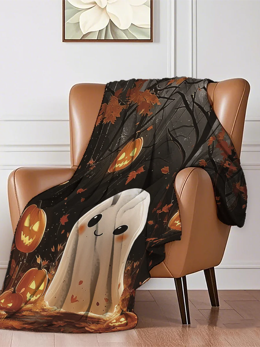 بطانية عطلة احتفالية - رمي مخطط لقصب الحلوى، دفء قطن 100% لغرفة المعيشة