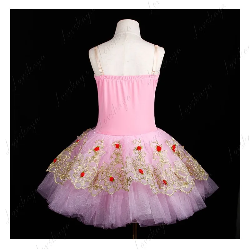 어린이 퍼프 스커트 댄스 의상, 소녀 발레 댄스 트레이닝복, 축제 공연 댄스 의상
