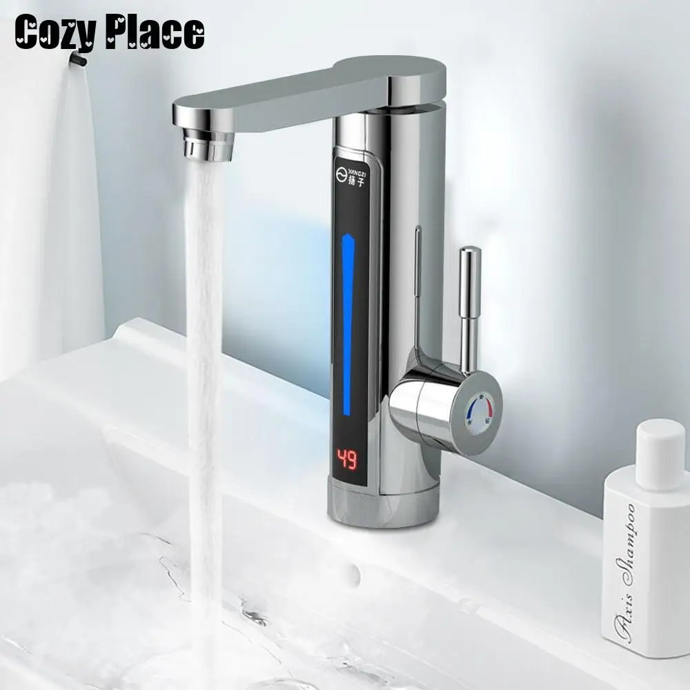 Electric Faucet Instantaneous Heating 3000w Instant Tankless Water Heater 220v Hot Water Tap Sink Kitchen Bathroom Faucet