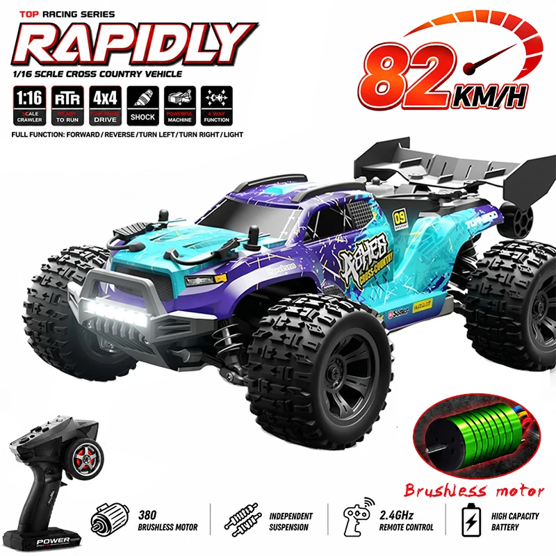 

SCY4WD 1:18 Scale All-Terrain Extreme Sports RC Car, High Speed Off-road Racing Vehicle Up to 70KM/H, Toy for Racing Enthusiasts
