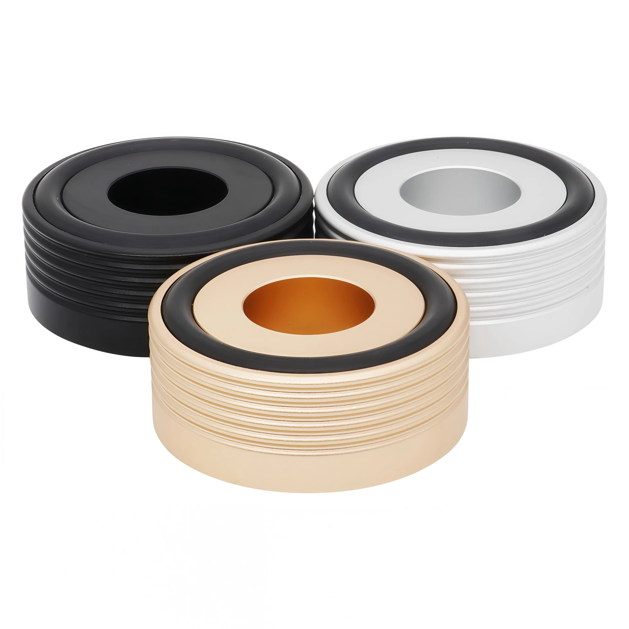 49x22mm Machined Solid Aluminum Isolation Foot Shock Proof Stand Leg Pad Damper For Audio Turntable DAC CD Amplifier Speaker