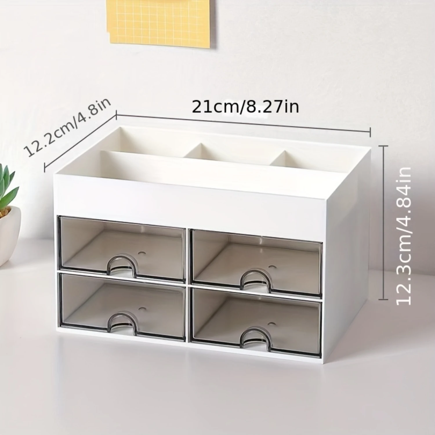 

Multi- Waterproof Desk Organizer | 2/4 Drawers, Space-Saver for Office//School | Pens, Cosmetics & More