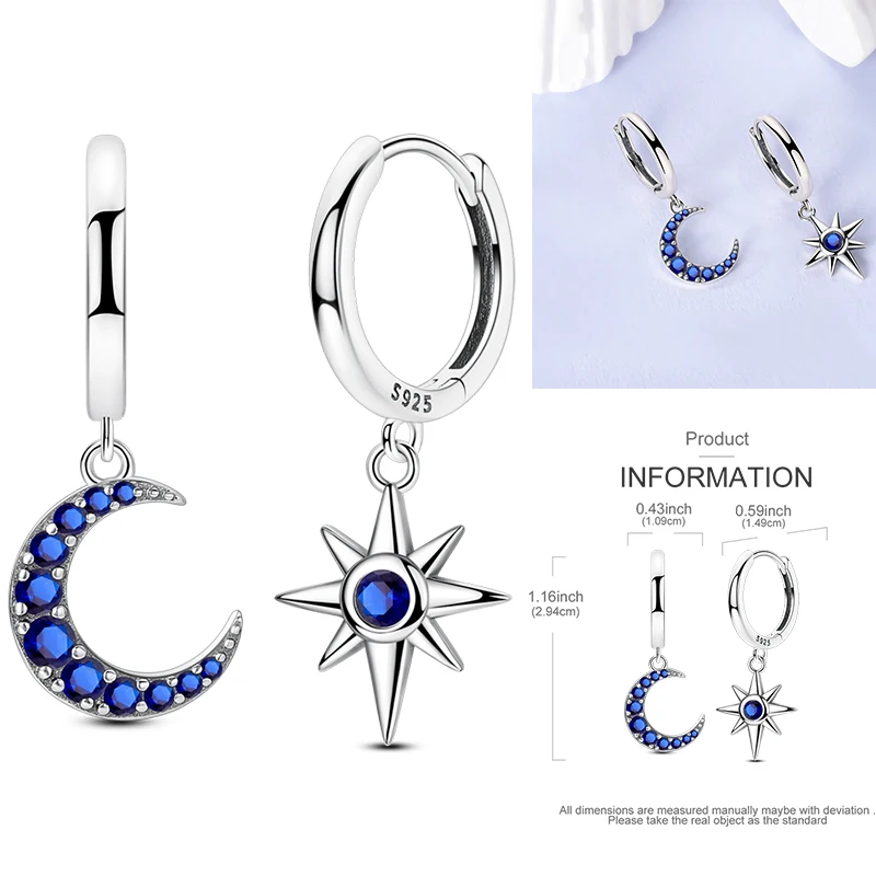 925 Sterling Silber Bunte Creolen Ohrringe mit Erdbeere, Libelle, Sonnenblume, Krabbe, Mantarochen und Lebensbaum als Geburtstagsgeschenk für Frauen – Detail 14
