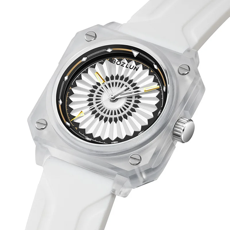 BOZLUN Кварцевые часы с матовым корпусом для мужчин и женщин — водонепроницаемые, вращающийся безель и премиальный дизайн